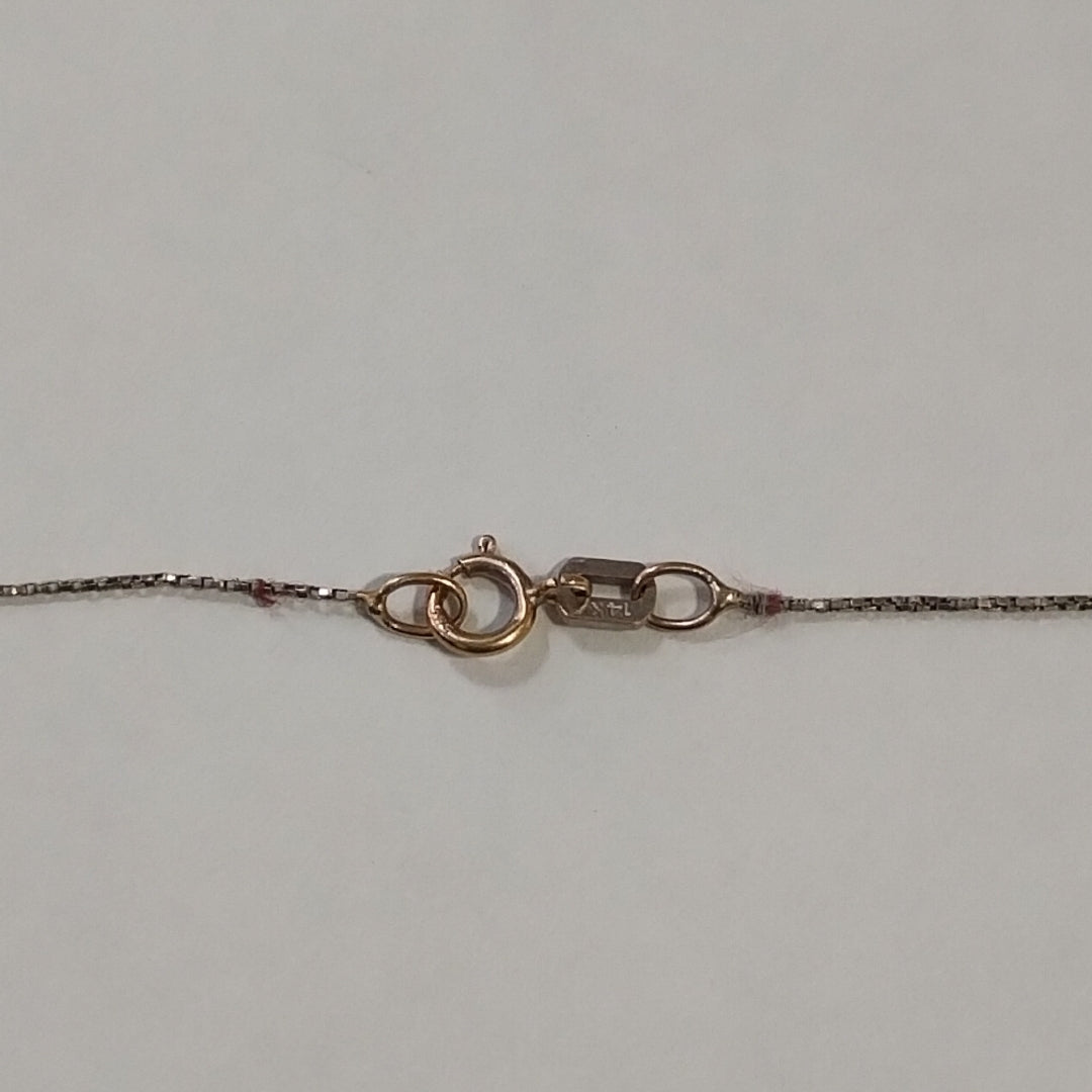 CADENA ORO BLANCO 10 K 0.8 GRMS (SEMINUEVO)
