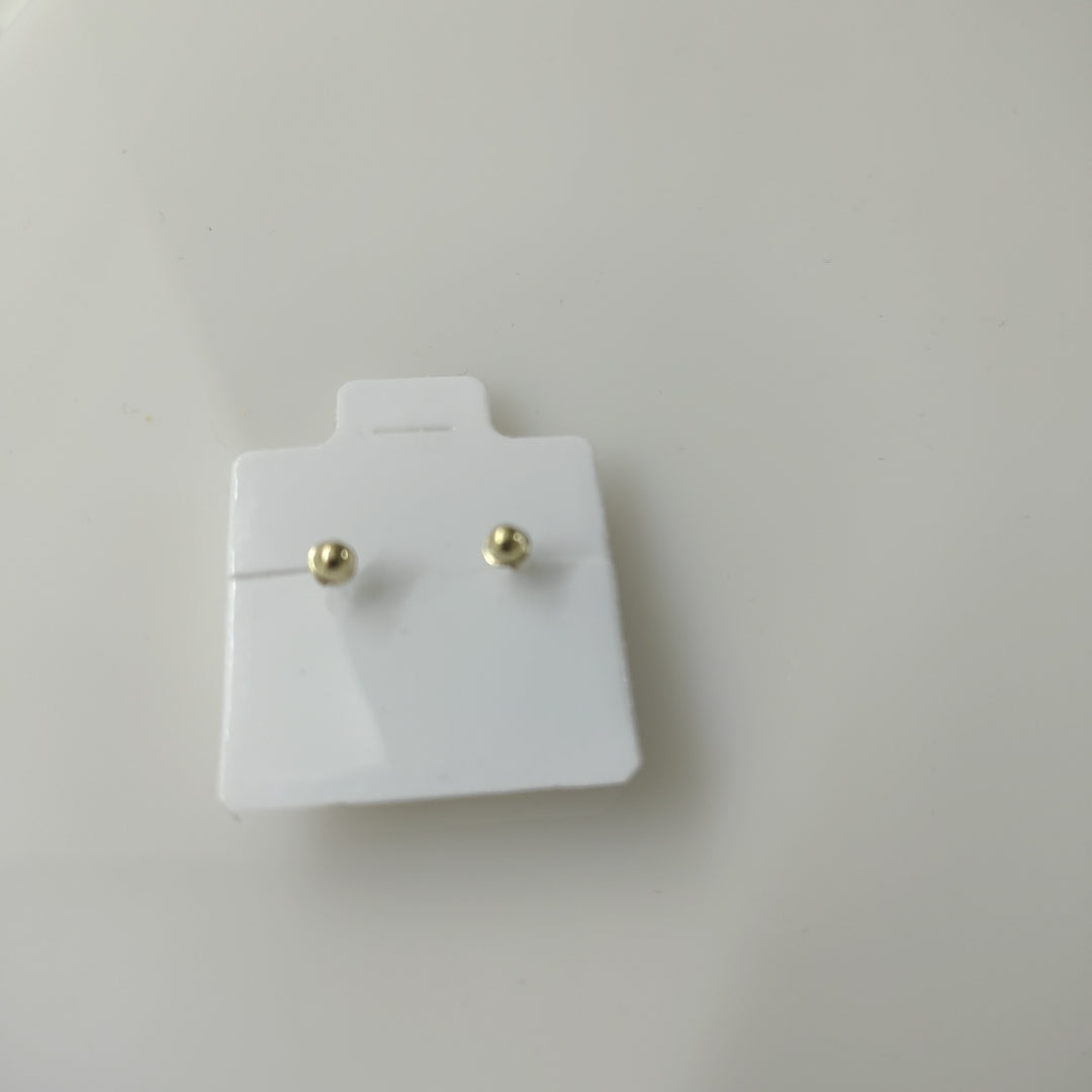 BROQUELES BROQUEL FIG CORAZON LISO 14K 0.1987 GR (NUEVO)