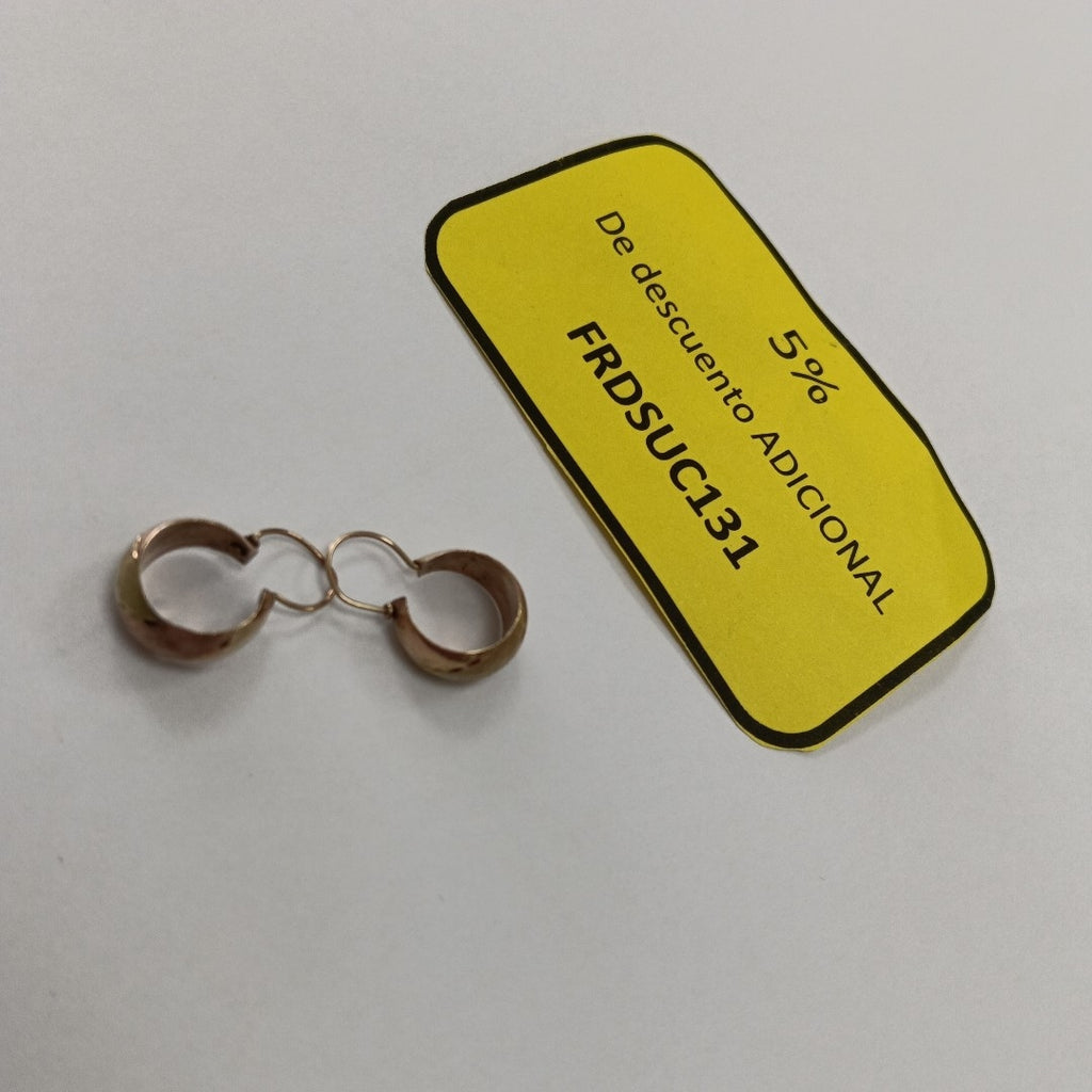 ARETES PAR ORO 10 K 1 GRMS (SEMINUEVO)