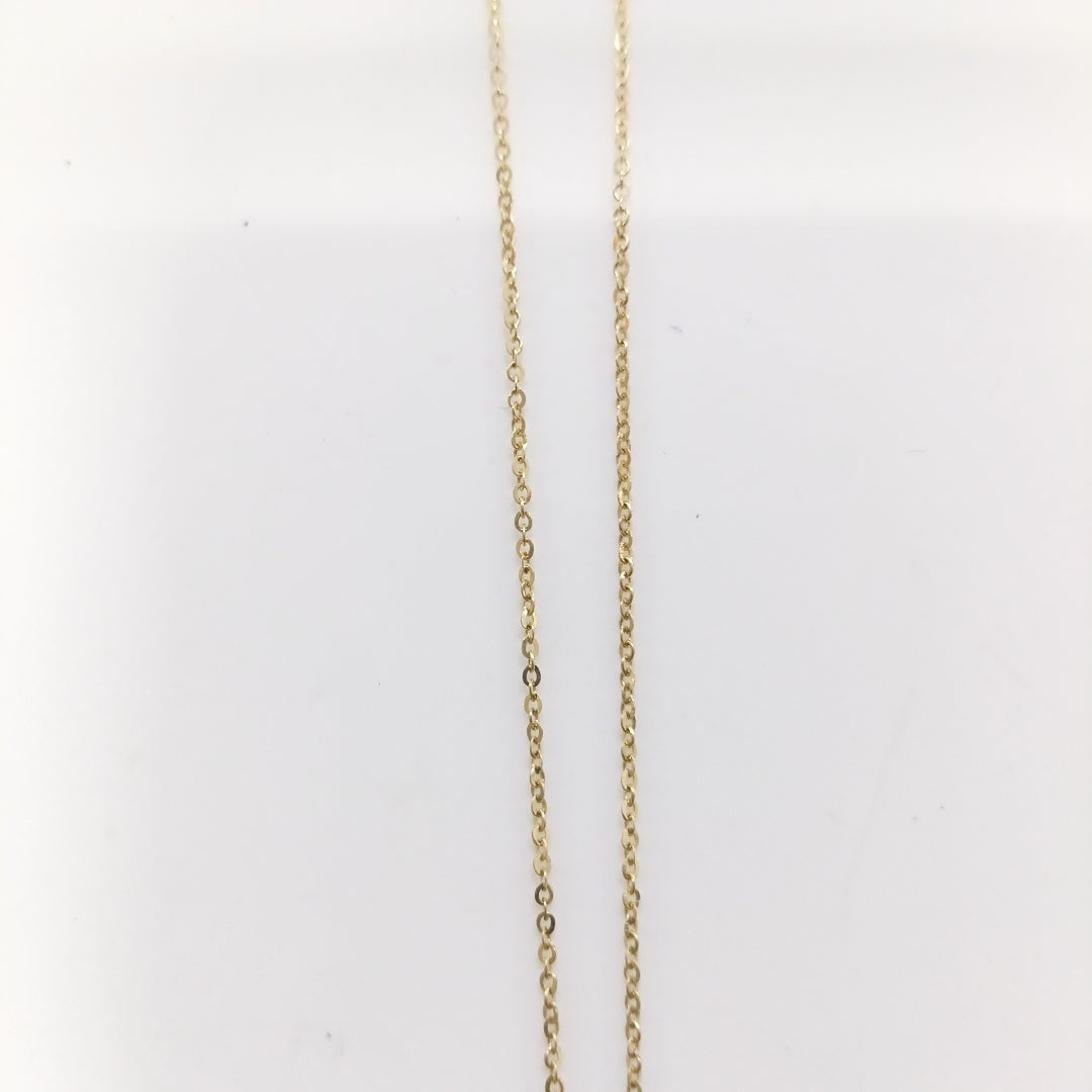 CADENA TEJIDO GARGANTILLA CON DIJE MARIPOSAS CIRCONIAS Y PIEDRAS DE COLOR 14K 45 CM 2 GR (NUEVO)