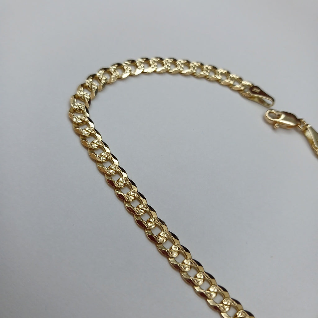 PULSERA BARBADA 14K 21 CM 7.5 GR (NUEVO)