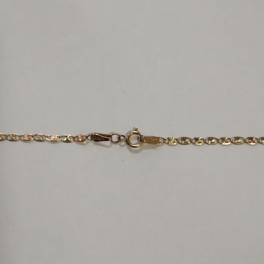 CADENA, MEDALLA CONMEMORATIVA ORO 10 K 4.1 GRMS (SEMINUEVO)