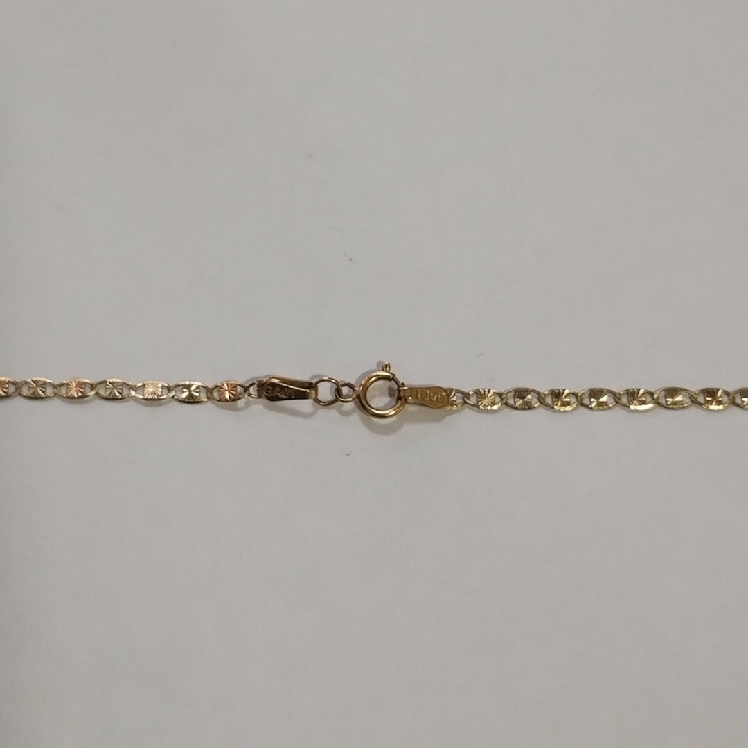 CADENA, MEDALLA CONMEMORATIVA ORO 10 K 4.1 GRMS (SEMINUEVO)