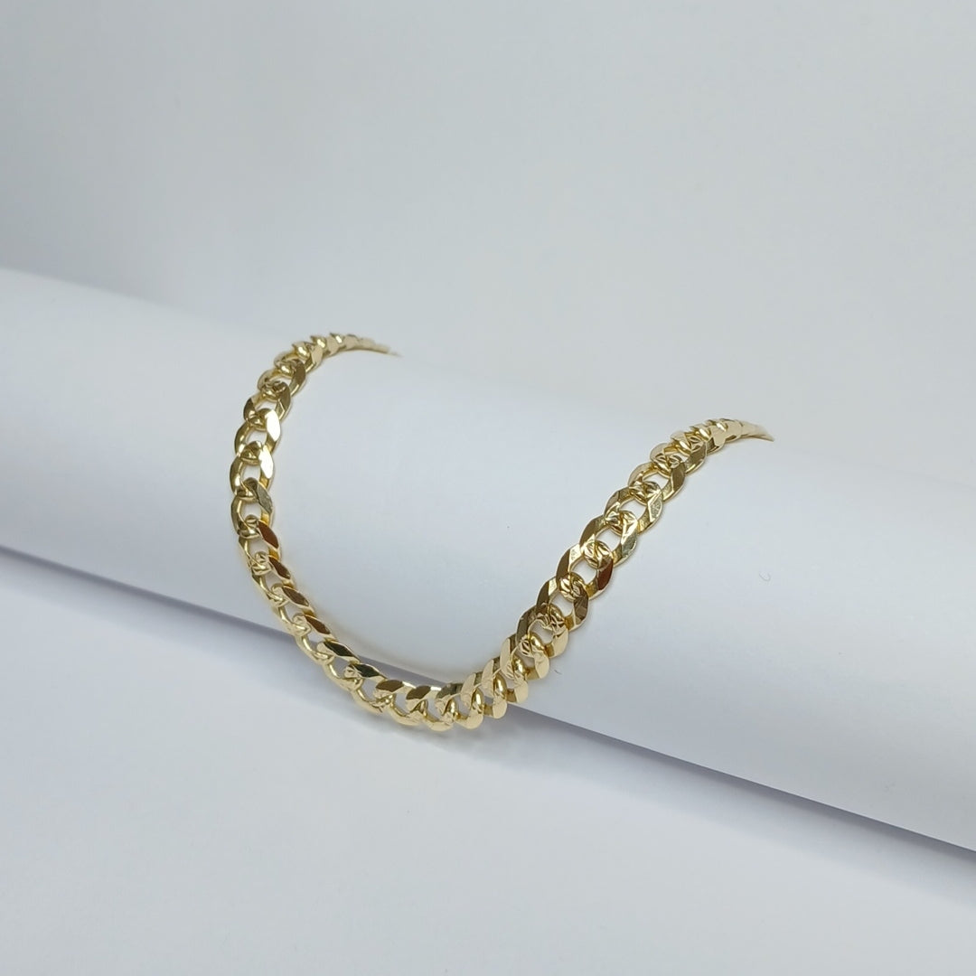 PULSERA BARBADA 14K 21 CM 7.5 GR (NUEVO)
