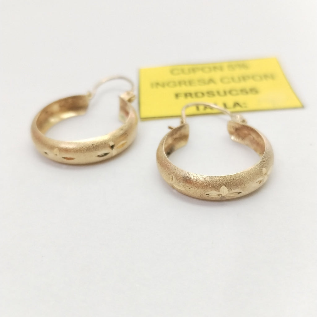 ARRACADAS PAR ORO 14 K 2,00 GRMS (SEMINUEVO)