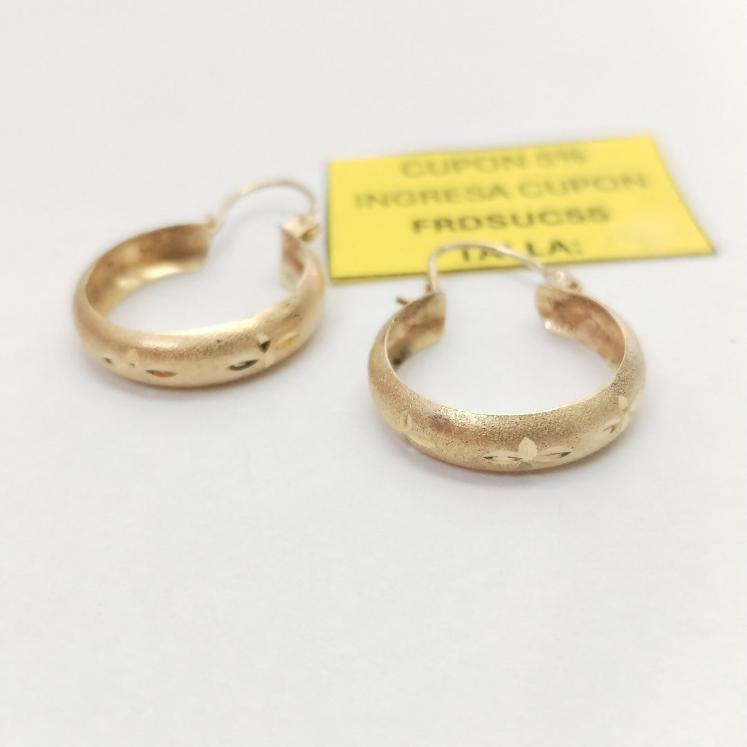 ARRACADAS PAR ORO 14 K 2,00 GRMS (SEMINUEVO)
