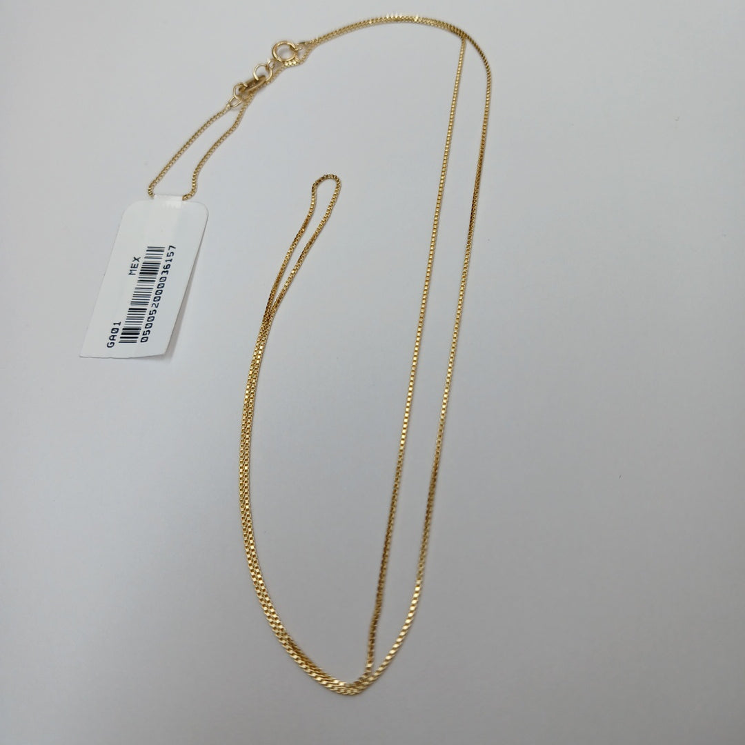 CADENA VENECIANO 14K 55 CM 1.7 GR (NUEVO)