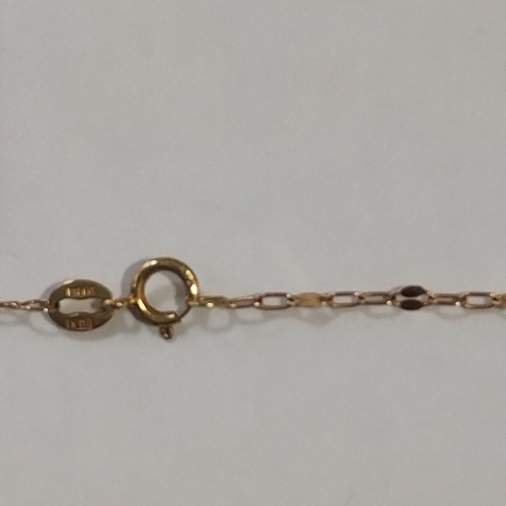 CADENA, DIJE ORO COMBINADO 10 K 2 GRMS (SEMINUEVO)