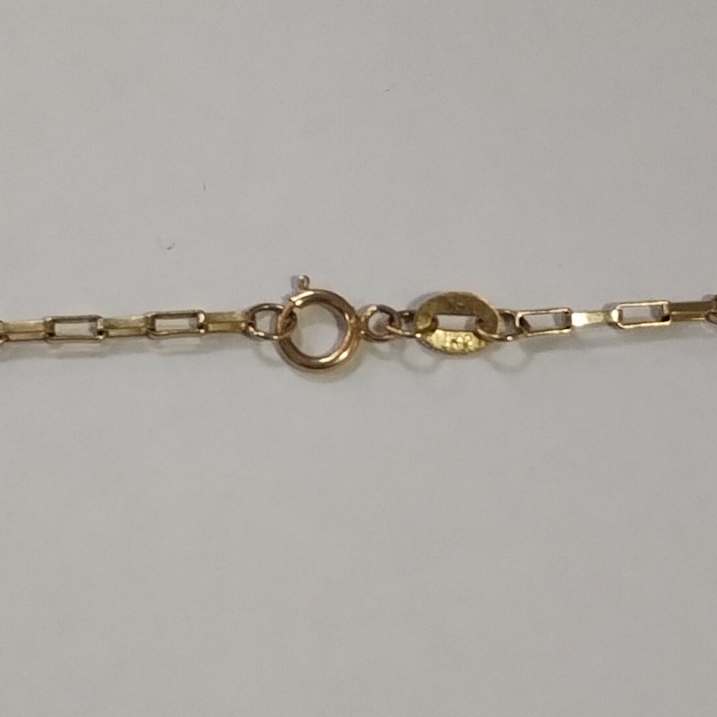 CADENA, MEDALLA RELIGIOSA ORO 10 K 3.9 GRMS (SEMINUEVO)