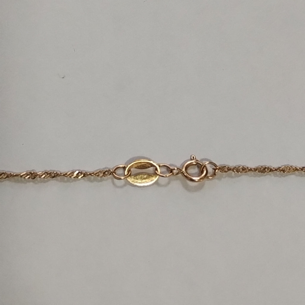 CADENA, DIJE ORO 10 K 1.7 GRMS (SEMINUEVO)