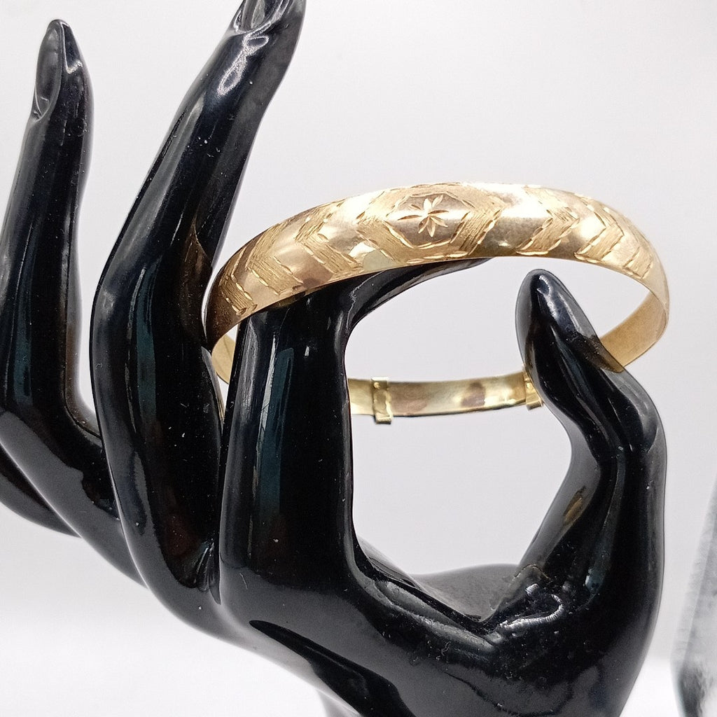 PULSERA RIGIDA ORO 10 K 7,80 GRMS (SEMINUEVO)
