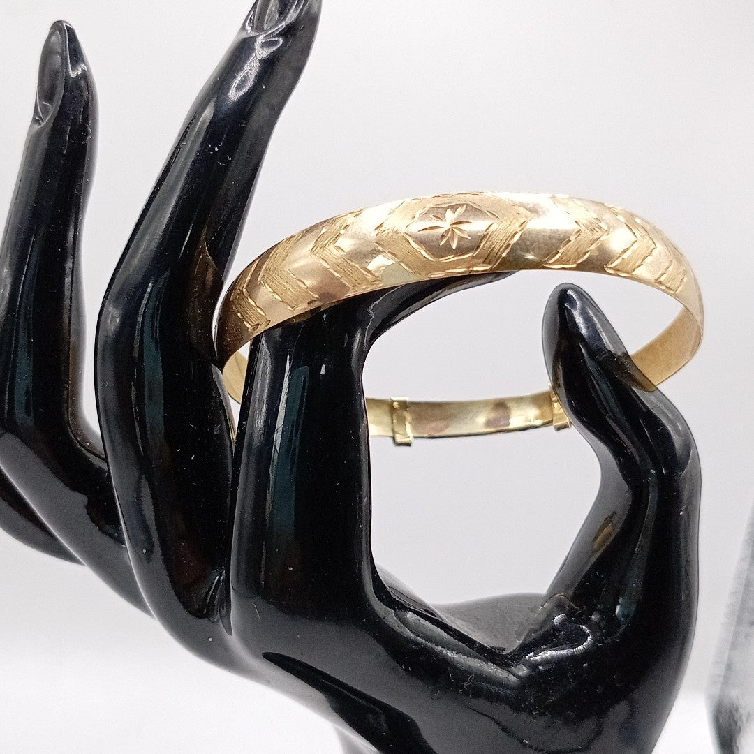 PULSERA RIGIDA ORO 10 K 7,80 GRMS (SEMINUEVO)