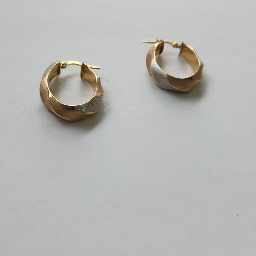 ARRACADAS PAR ORO,ORO COMBINADO 14 K 2,70 GRMS (SEMINUEVO)