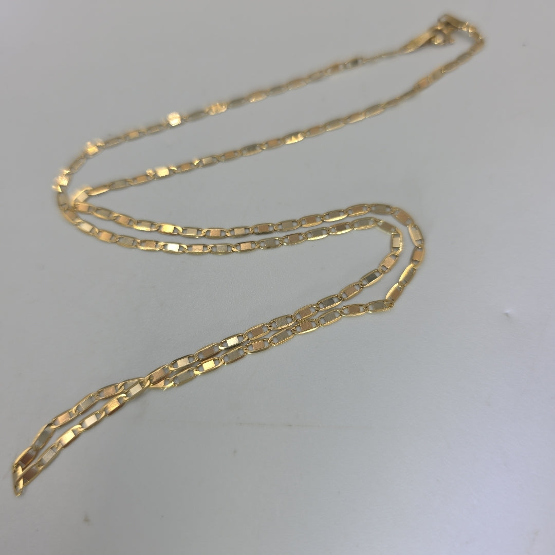 CADENA ORO, ORO COMBINADO 14 K 2.8 GRMS (SEMINUEVO)
