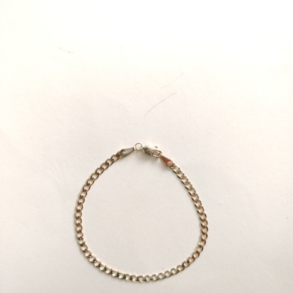 PULSERA TEJIDO BARBADA 14K 18 CM 3.3 GR (NUEVO)