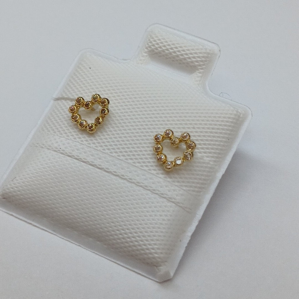 BROQUELES BROQUEL FIG CORAZON 14K 0.23 GR (NUEVO)