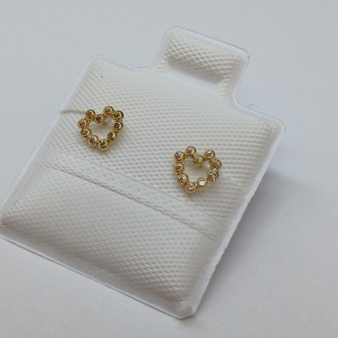 BROQUELES BROQUEL FIG CORAZON 14K 0.23 GR (NUEVO)