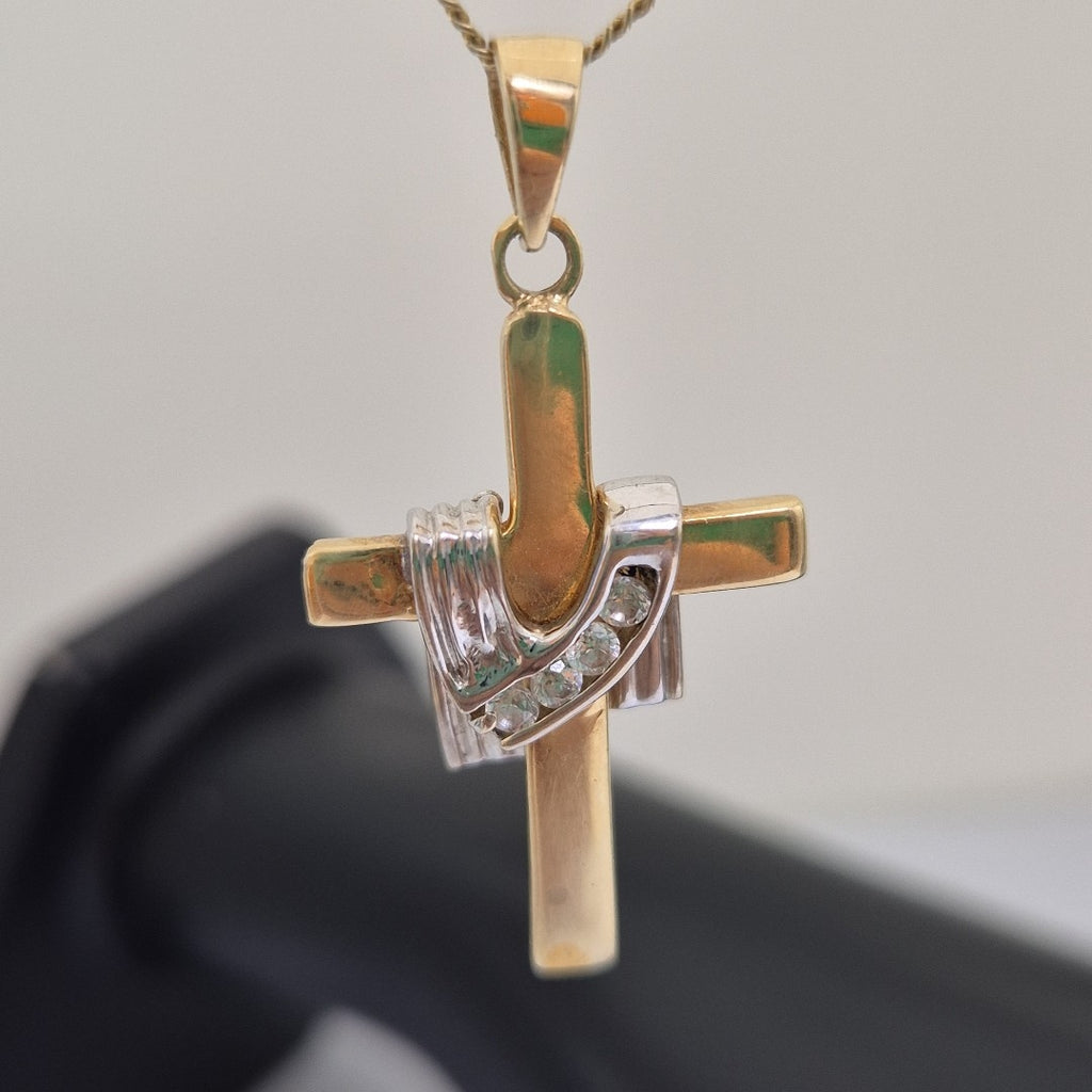 CRUZ ORO,ORO COMBINADO 14 K 4,50 GRMS (SEMINUEVO)