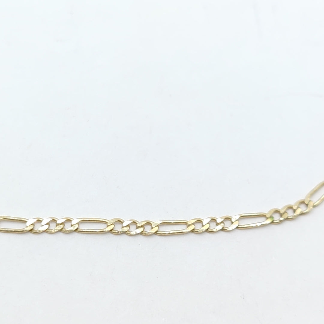 PULSERA TEJIDO 3X1 14K 18 CM 2 GR (NUEVO)