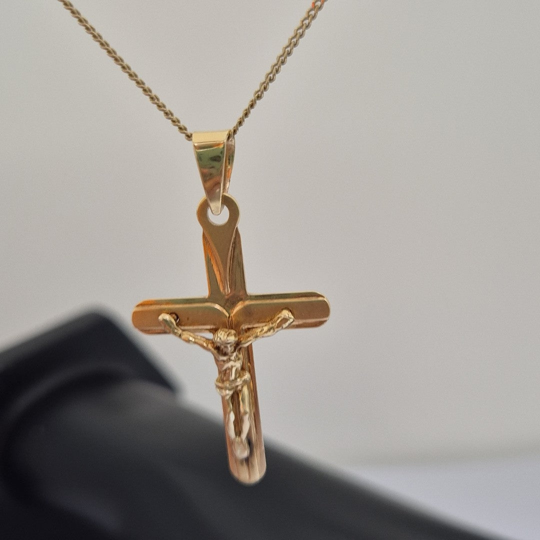 CRUCIFIJO ORO 14 K 3.5 GRMS (SEMINUEVO)