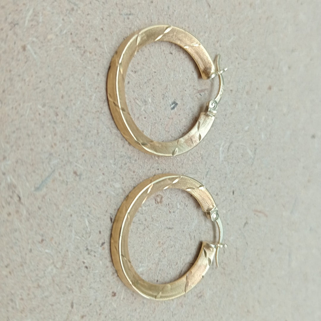 ARRACADAS PAR ORO 14 K 2.8 GRMS (SEMINUEVO)
