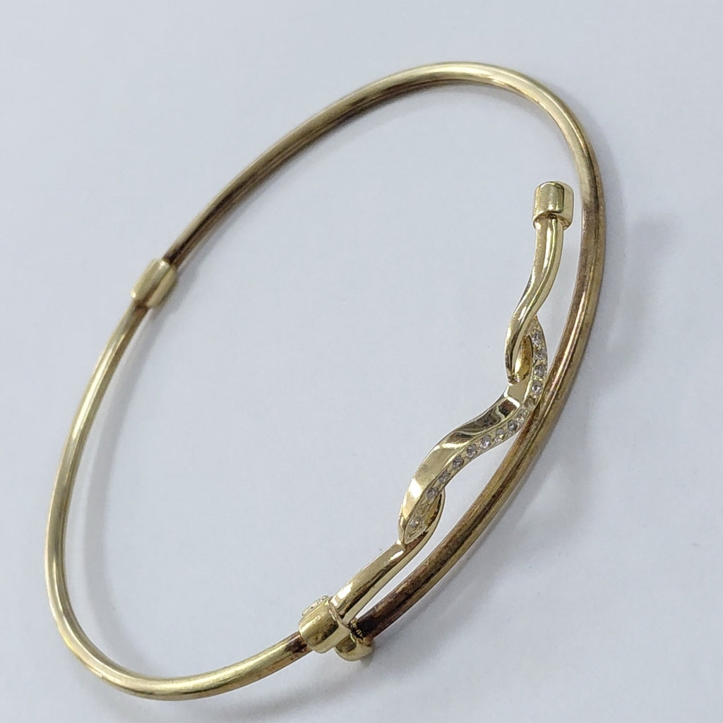 PULSERA RIGIDA ORO 14 K 6.4 GRMS (SEMINUEVO)