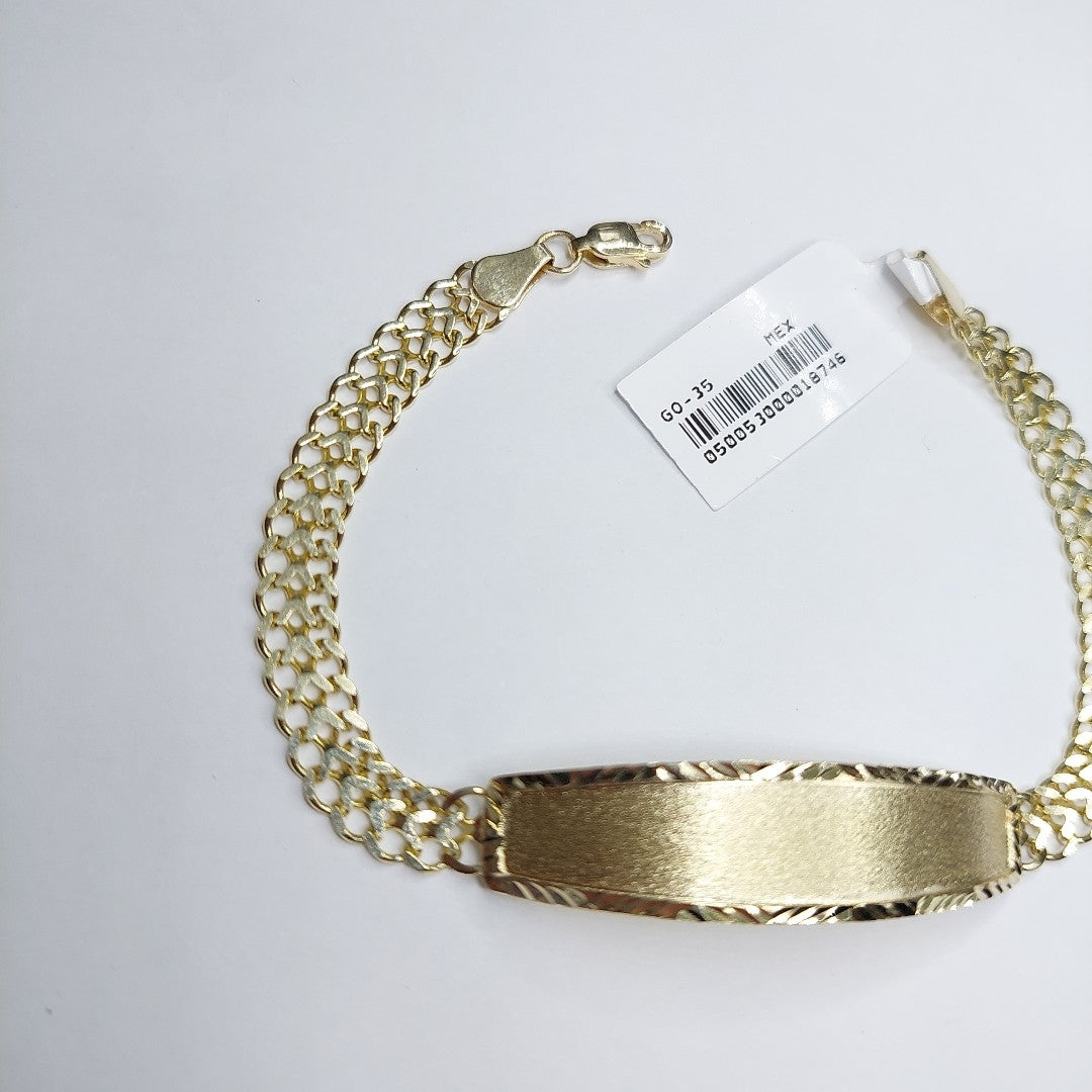PULSERA ESCLAVA CHINO 14K 21 CM 9.8 GR (NUEVO)