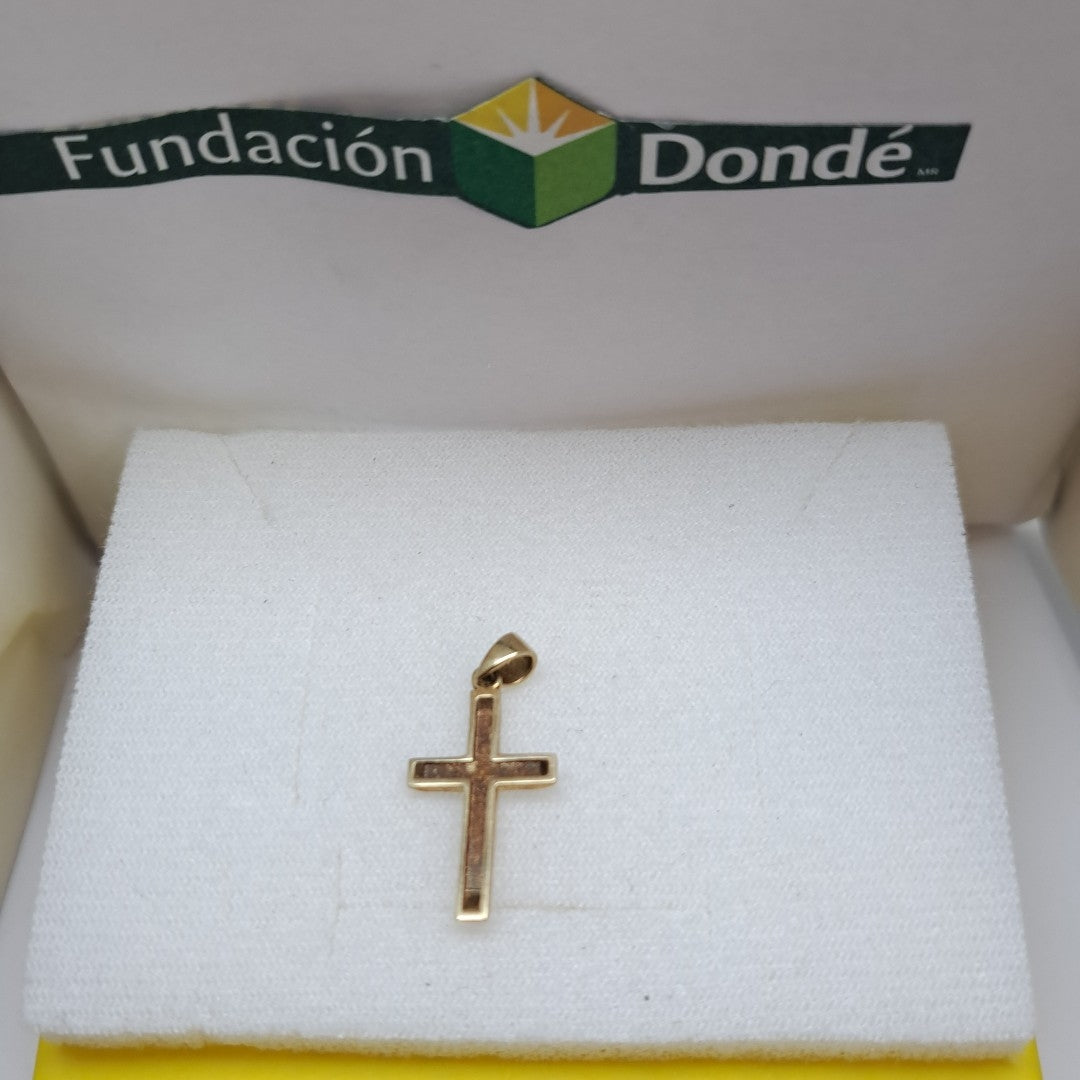 CRUCIFIJO ORO,RODIADO 10 K 1,20 GRMS (SEMINUEVO)
