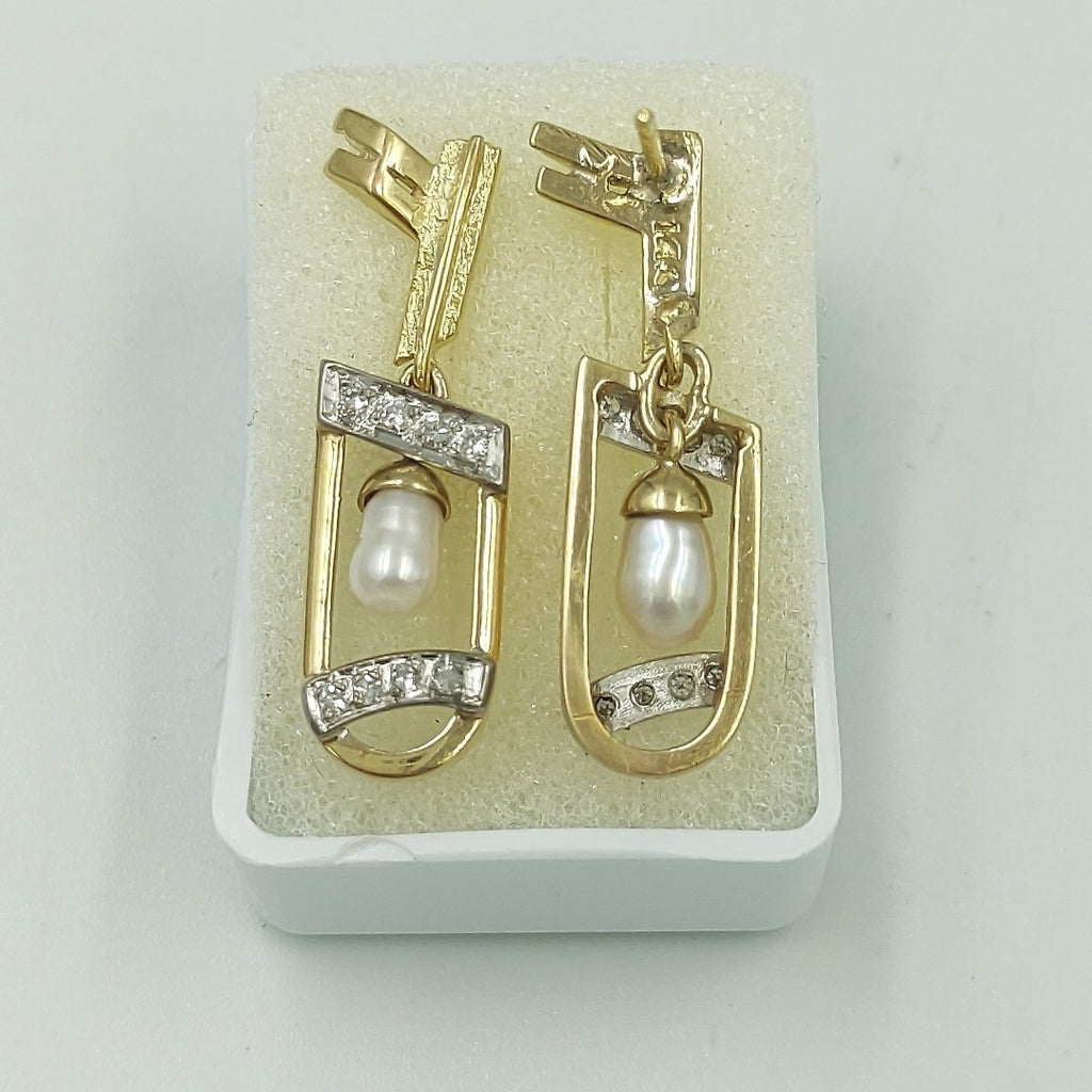 ARETES PAR ORO 14 K 6,90 GRMS (SEMINUEVO)
