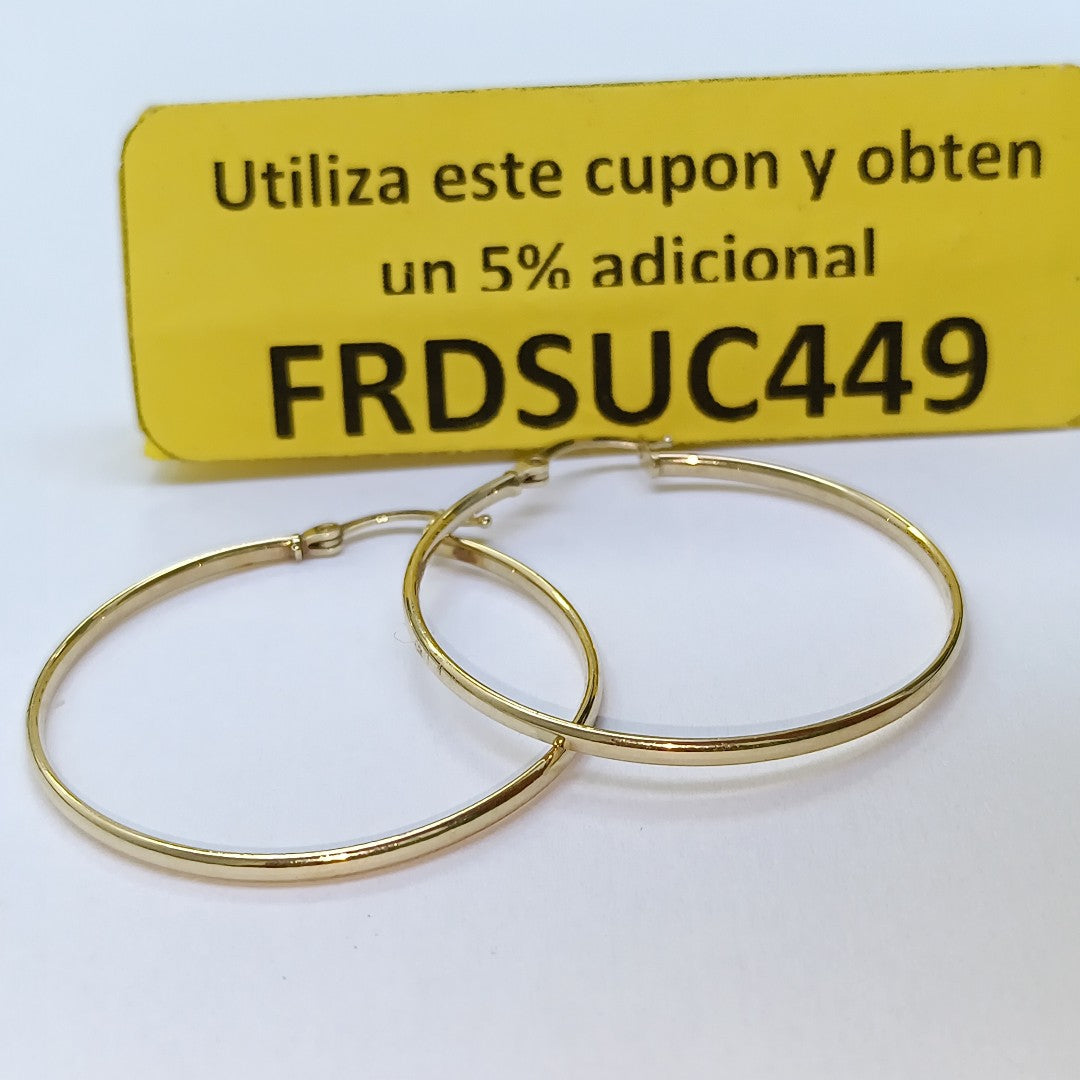 ARRACADAS PAR ORO 14 K 2.6 GRMS (SEMINUEVO)