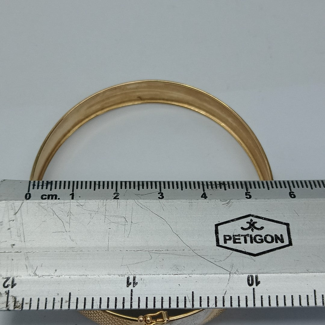 PULSERA RIGIDA ORO,RODIADO 10 K 5,90 GRMS (SEMINUEVO)