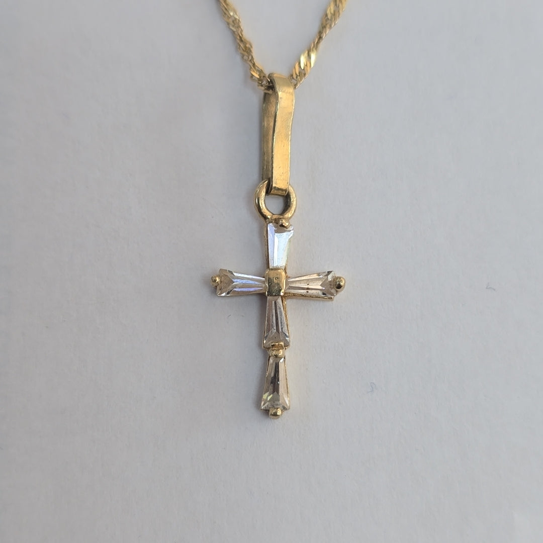 CADENA, CRUZ ORO 10 K 1.7 GRMS (SEMINUEVO)