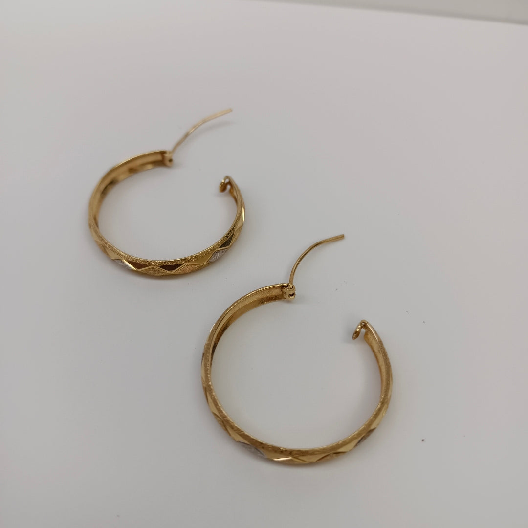 ARRACADAS PAR ORO 14 K 4,50 GRMS (SEMINUEVO)