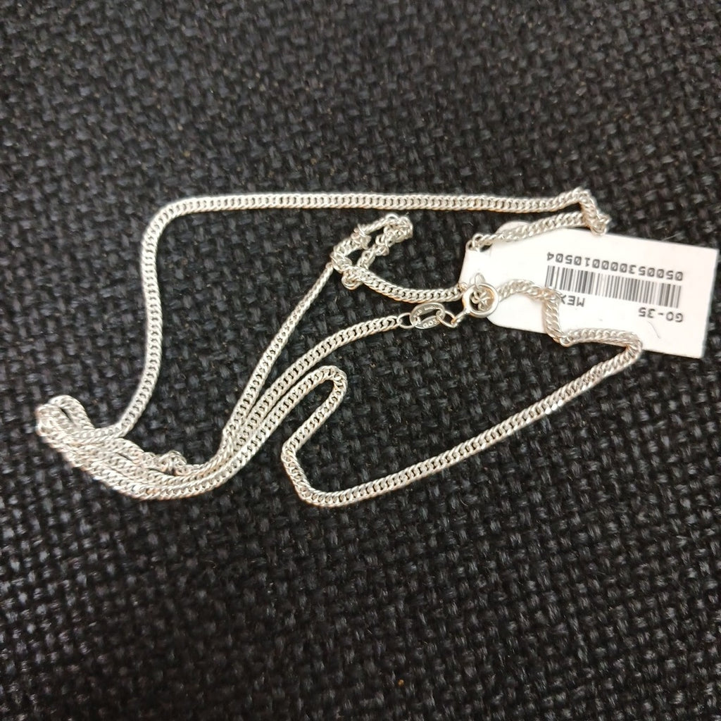 CADENA BARBADA PLATA .925 50 CM 4.32 GR (NUEVO)