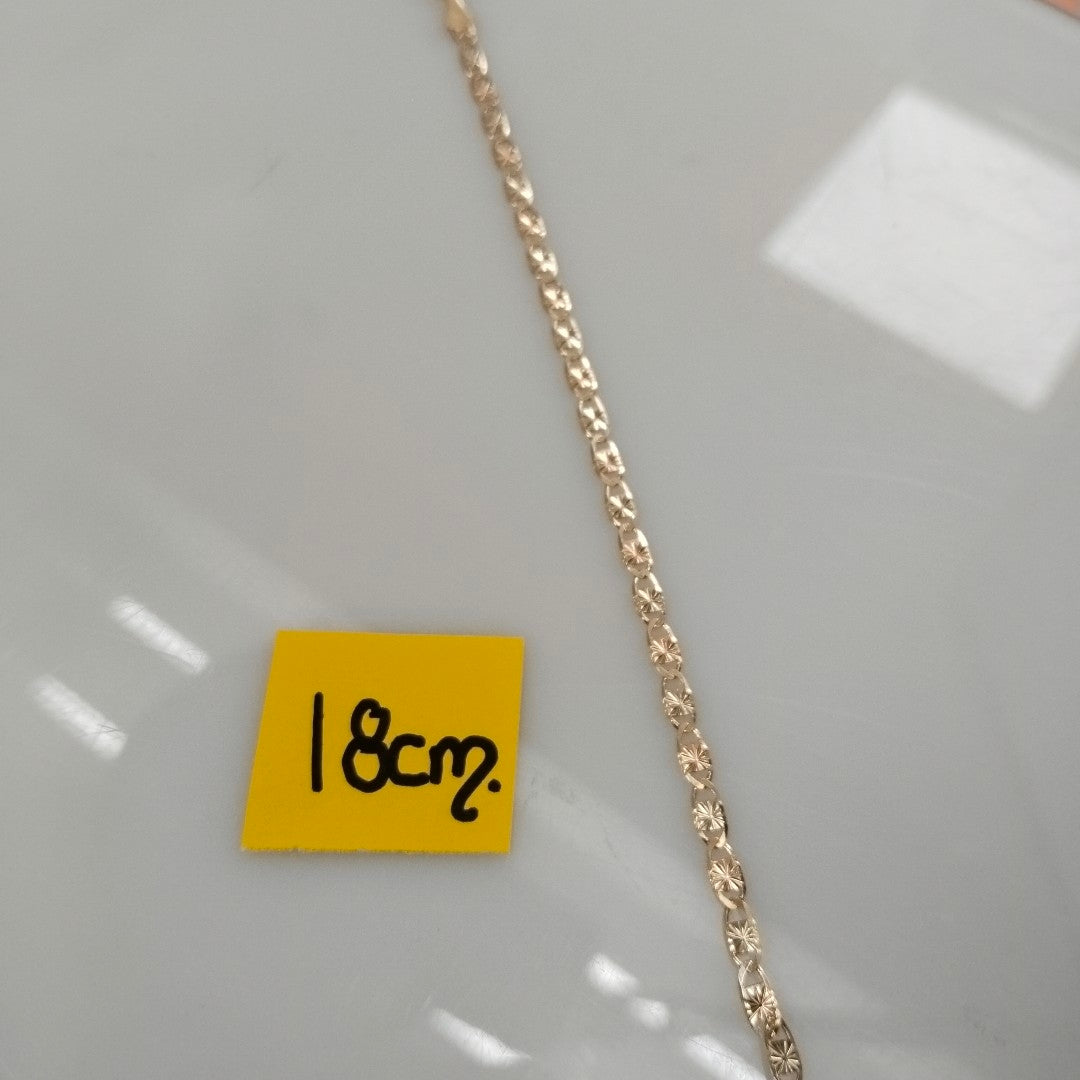 PULSERA GUCHI 14K 18 CM 2.9 GR (NUEVO)