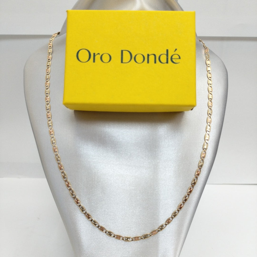 CADENAS TEJIDO GUCHI ORO 10K 55 CM 6.8 GR (NUEVO)