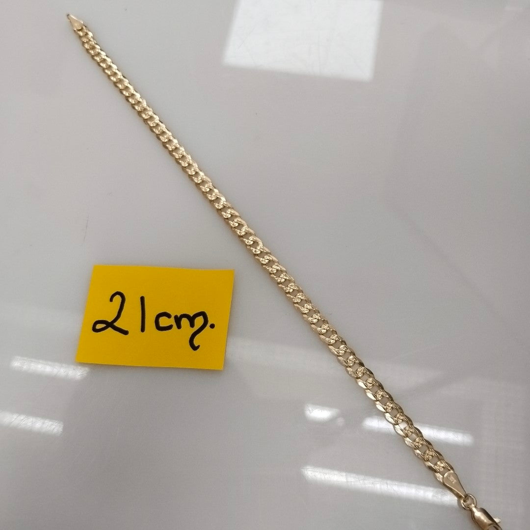 PULSERA BARBADA 14K 21 CM 7.6 GR (NUEVO)