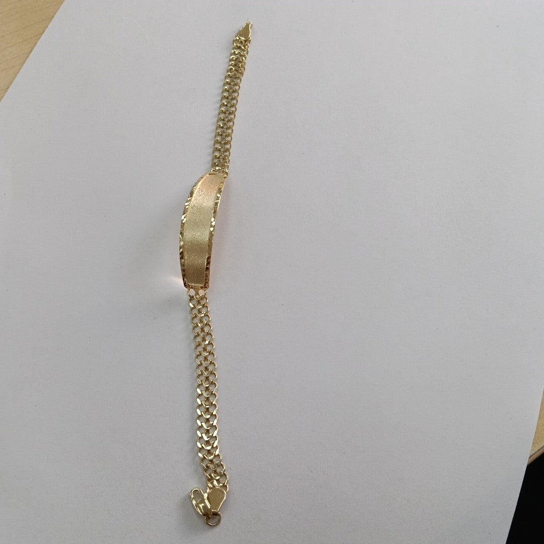 PULSERA ESCLAVA CHINO 14K 21 CM 9.7 GR (NUEVO)