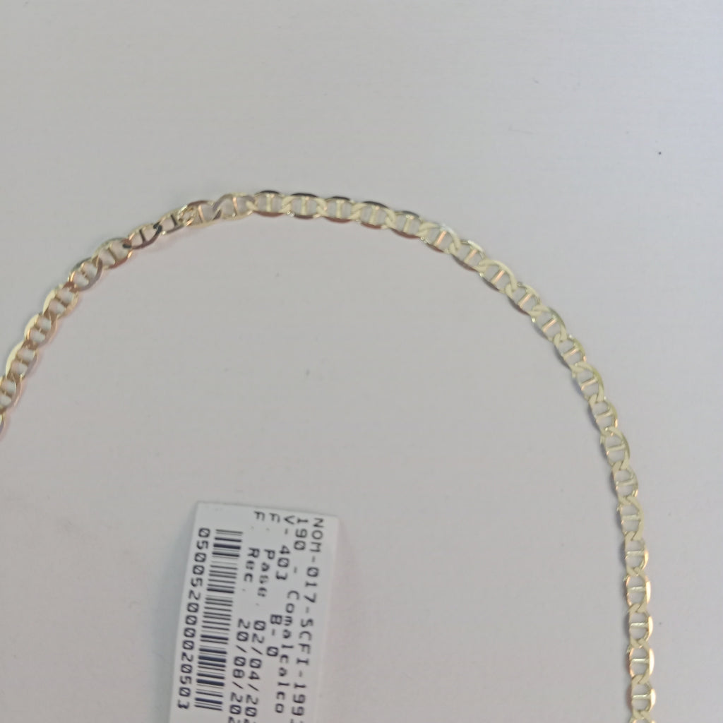 CADENAS TEJIDO GUCHI ORO 10K 55 CM 4.1 GR (NUEVO)