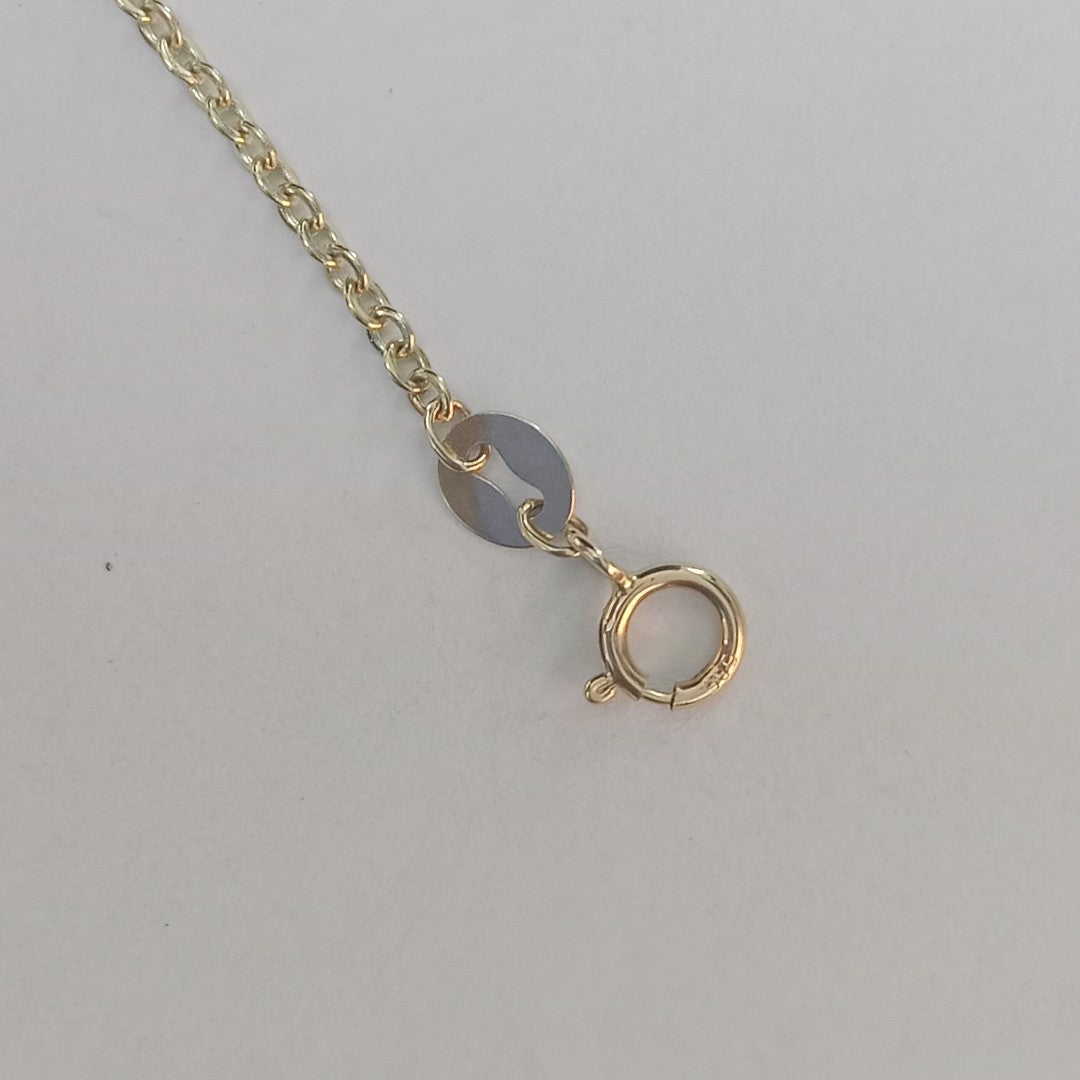 PULSERA ESP CON CORAZONES COMBINADOS 14K 18 CM 1.6 GR (NUEVO)