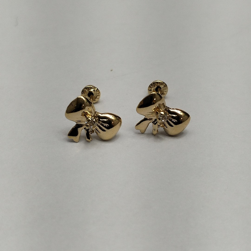 BROQUELES BROQUEL FIG MOÑO C CIRCONIA 14K 0.2441 GR (NUEVO)