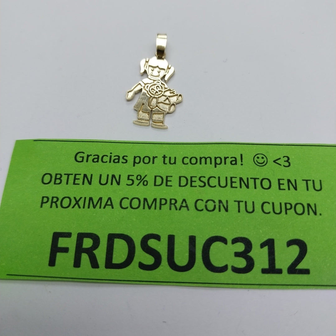 DIJE NIÑA 10K 1 GR (NUEVO)