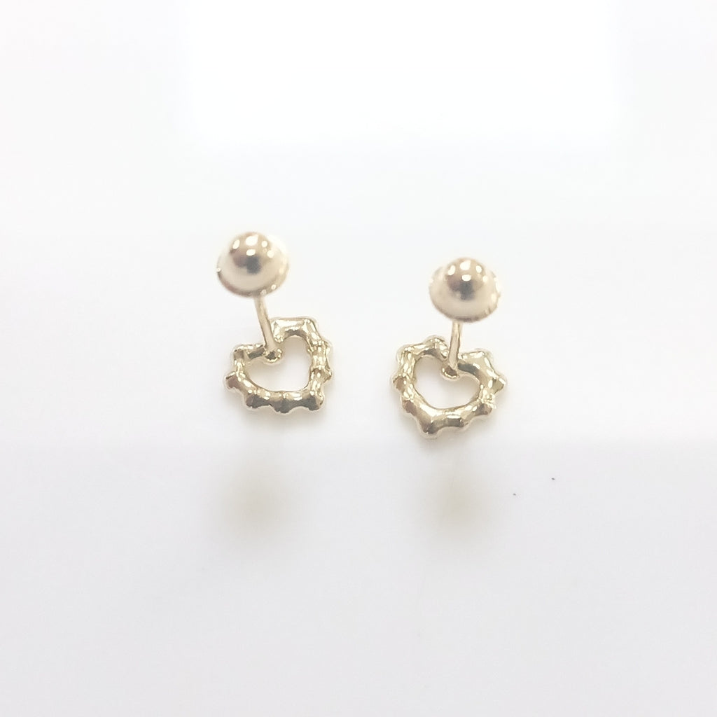 BROQUELES BROQUEL FIG CORAZON 14K 0.23 GR (NUEVO)