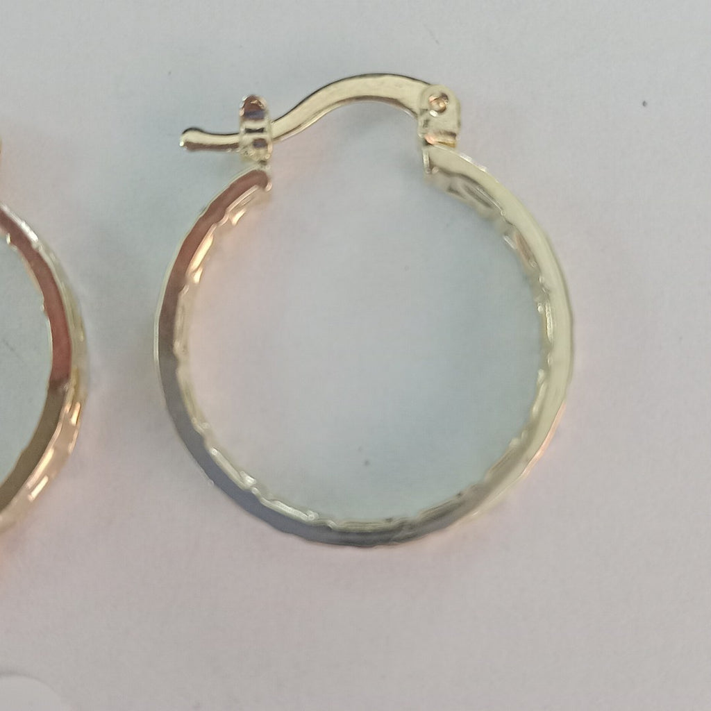 ARETES TEJIDO ARRACADAS TIPO GRECAS 14K 2.1 GR (NUEVO)