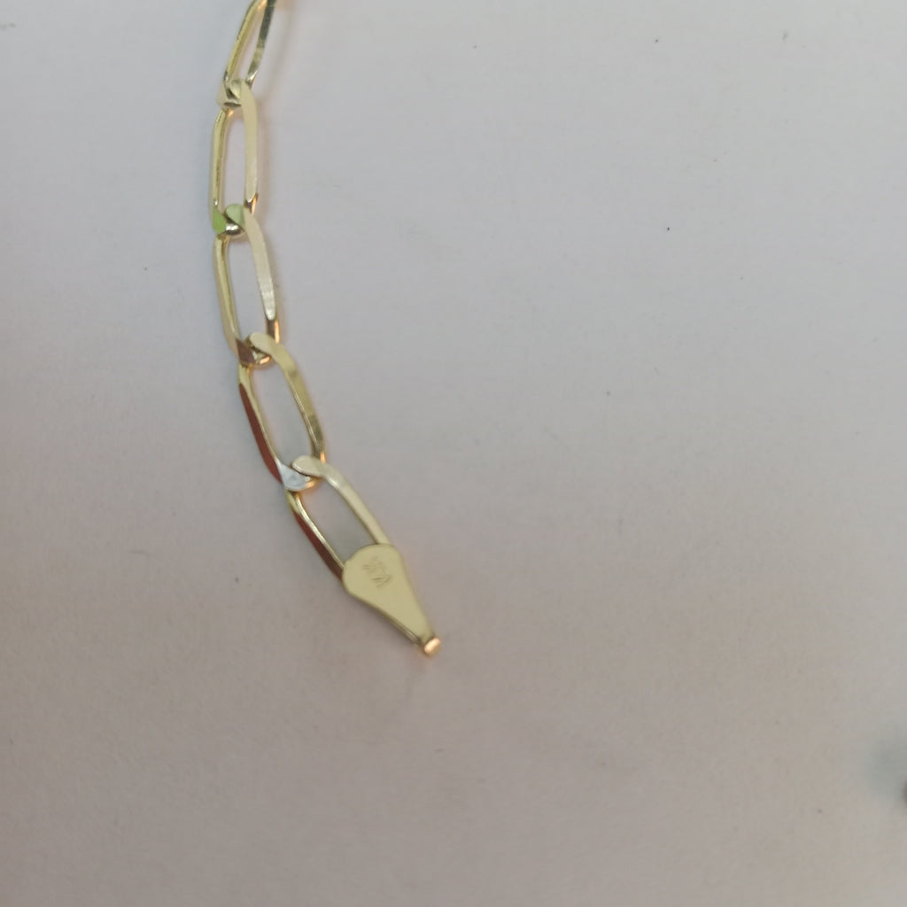 PULSERA ESLABON 14K 21 CM 4.2 GR (NUEVO)
