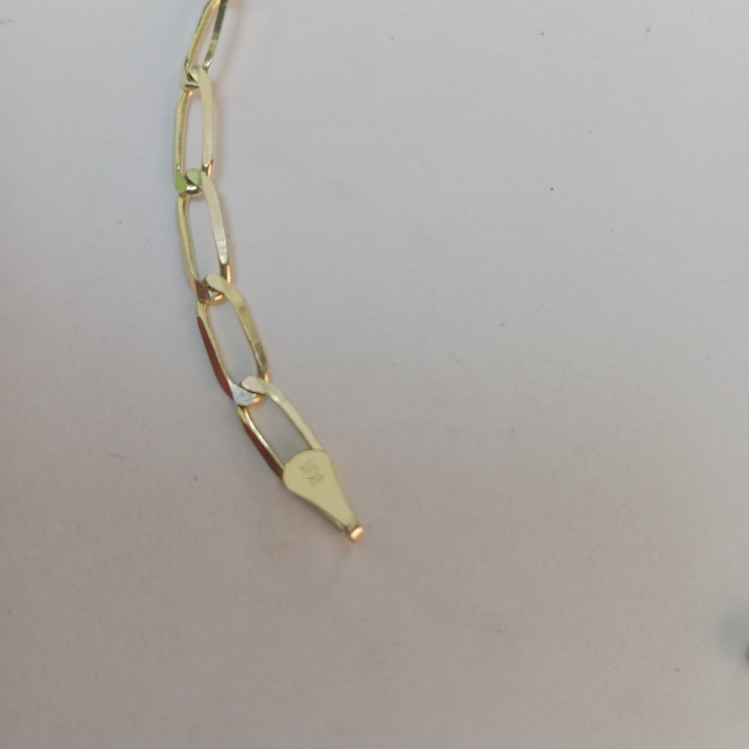 PULSERA ESLABON 14K 21 CM 4.2 GR (NUEVO)