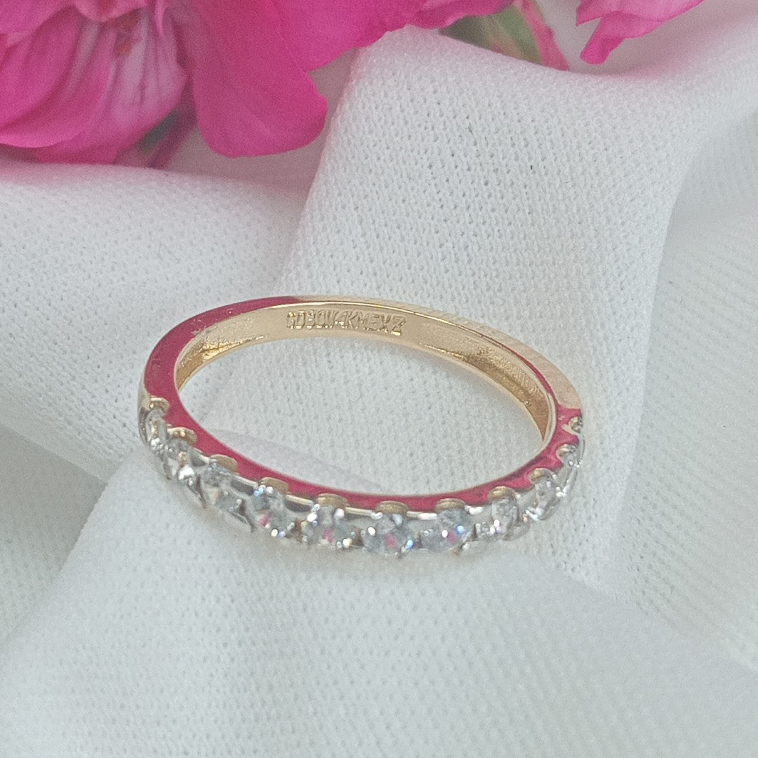 ANILLO ANILLITO MEDIA CHURUMBELA 14K 7 TALLA 2.1 GR (NUEVO)