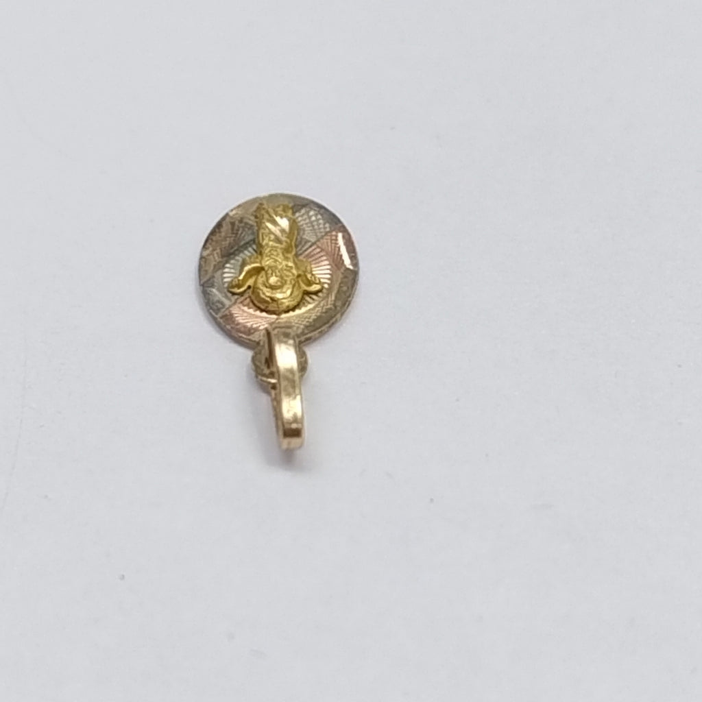 MEDALLA RELIGIOSA ORO COMBINADO 10 K 0.4 GRMS (SEMINUEVO)