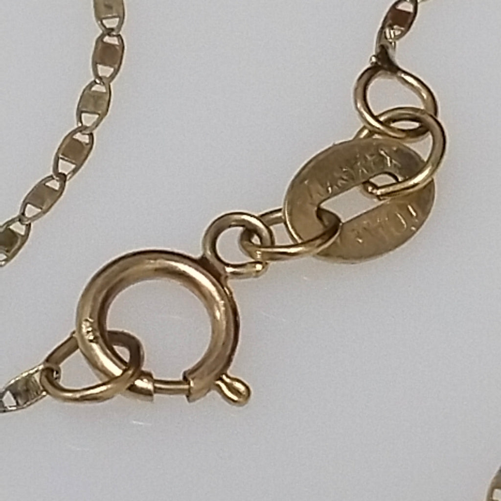 CADENA,MEDALLA RELIGIOSA ORO 10 K 1,20 GRMS (SEMINUEVO)