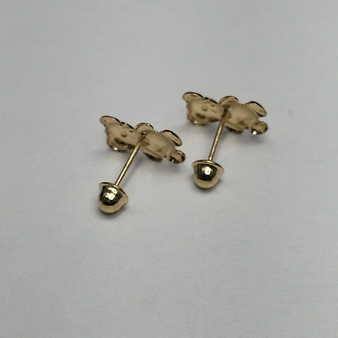 BROQUELES BROQUEL FIG OSO 14K 0.2592 GR (NUEVO)